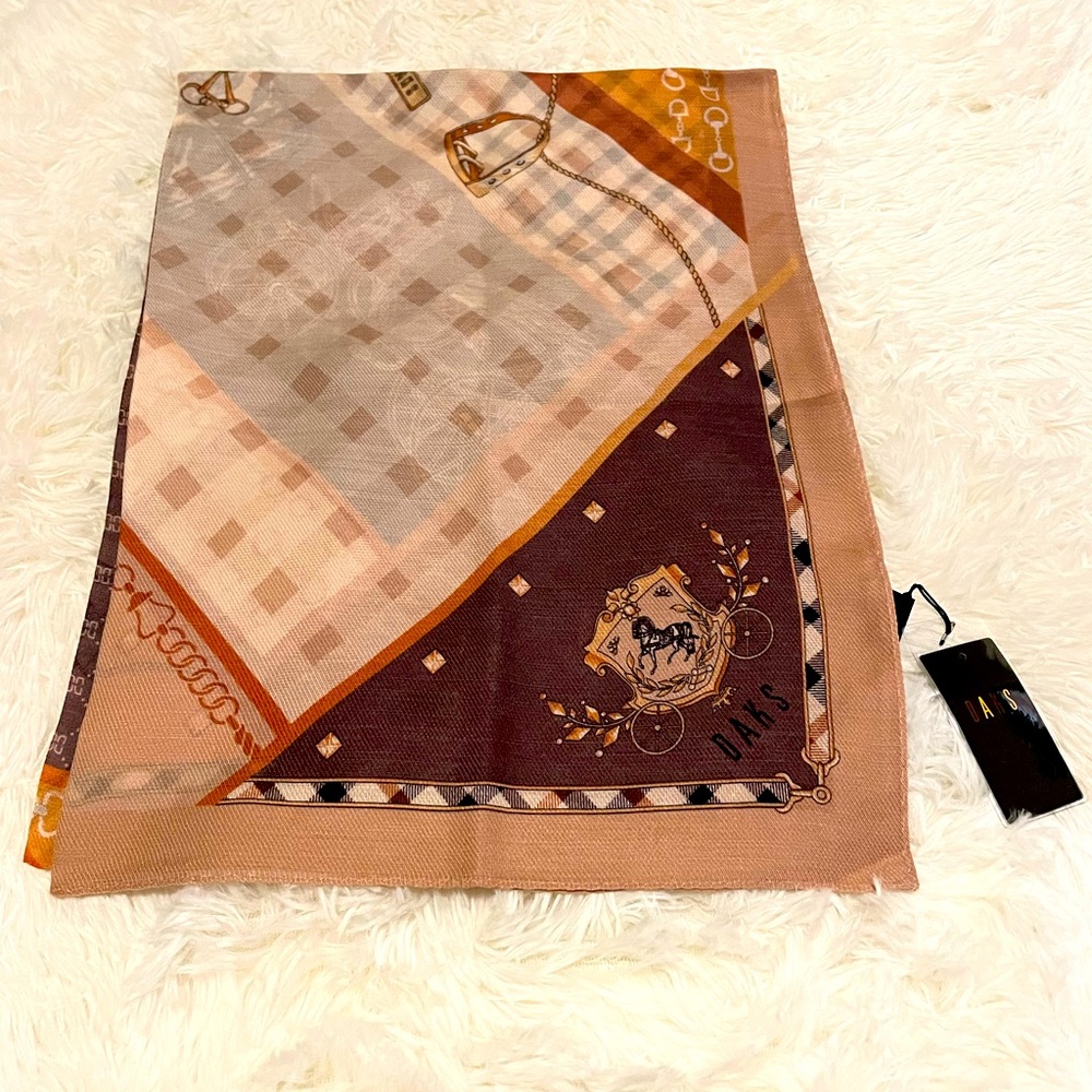 Beautiful DAKS printed scarf
